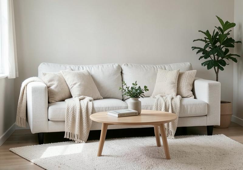 Calm minimal living room